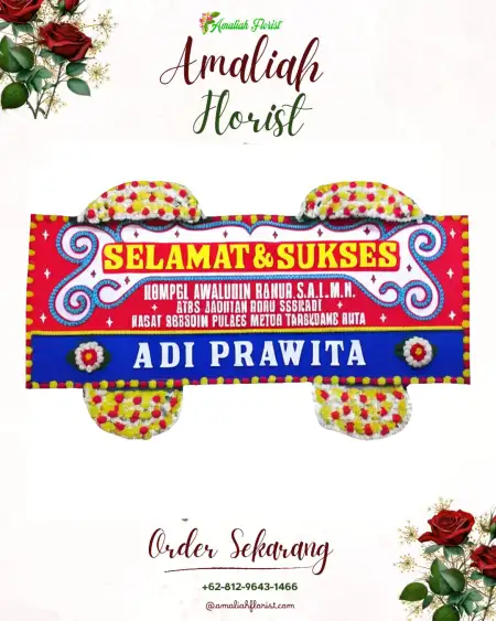 Papan Bunga Ucapan Selamat Bolorejo