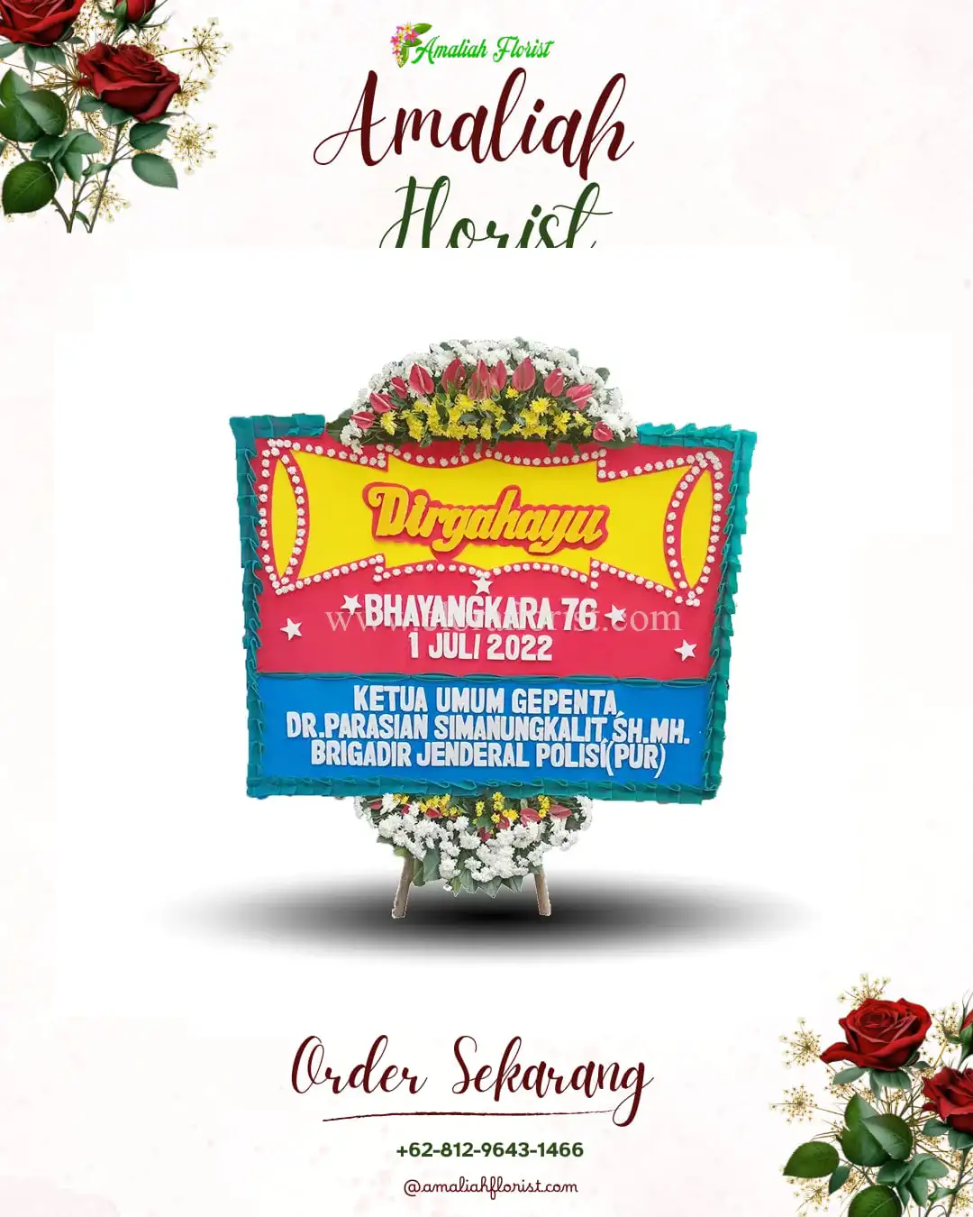 Papan Bunga HUT Ulang Tahun Bolorejo